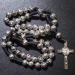 Silver Rose Rosary